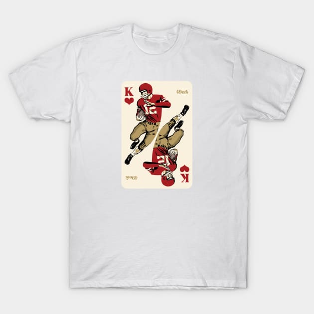 San Francisco 49ers King of Hearts T-Shirt by Rad Love